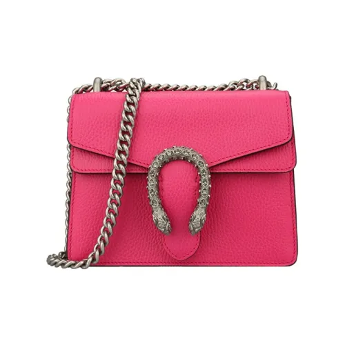 GUCCI Dionysus Кожа Сумка через плечо Мини Женская Фуксия
