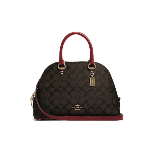 COACH Katy ПВХ Купольная Сумка Сумка через плечо Сумка для ноутбука Женская Большая