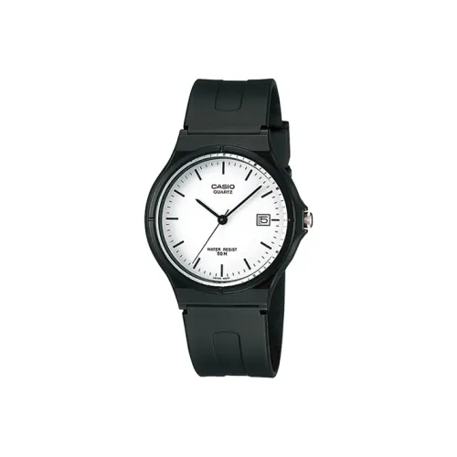 CASIO YOUTH Collection Круглый Аналоговый Стандартный Кварцевый Механизм Смольный Ремешок Часы Женские Белый Циферблат