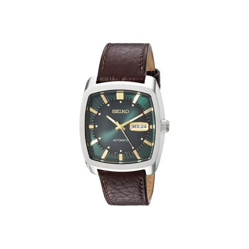SEIKO Автоматический Механический Механизм Мужские Часы 40mm*13mm Кофейный