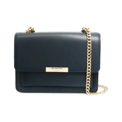 MICHAEL KORS Нефритовая кожа сумка через плечо большая женская морской синий