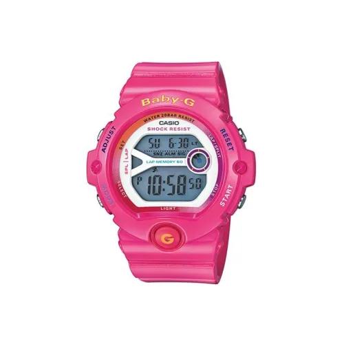 CASIO Baby Кварцевый механизм Смольный ремешок Часы Женские Часы Синий циферблат