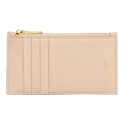CELINE Кошелек из коровьей кожи держатель для карт женский нежно-розовый