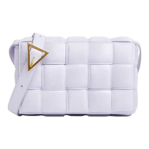 Bottega Veneta Padded Cassette Овечья шкура Сумка через плечо Сумка на плечо Женская Фиолетовая