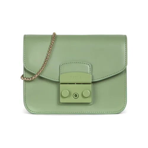 Furla Сумка через плечо из коровьей кожи мини женская зеленая