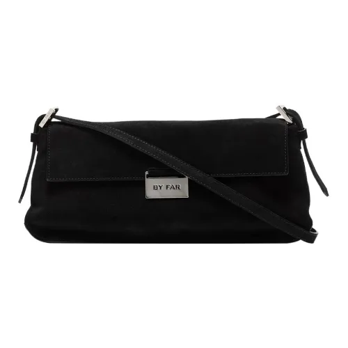 By Far Matilda Замшевая ткань Сумка на плечо Женская Черная