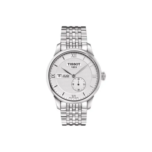 TISSOT Le Locle Collection Автоматический Механический Механизм Мужские Часы 39,3 мм Серебристый Циферблат Корпус из Нержавеющей Стали