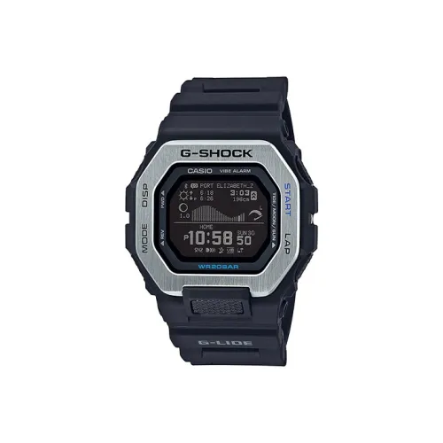 CASIO г Shock г LIDE Коллекция Small Block Кварцевый механизм Смола Ремень Часы Мужские Черный циферблат