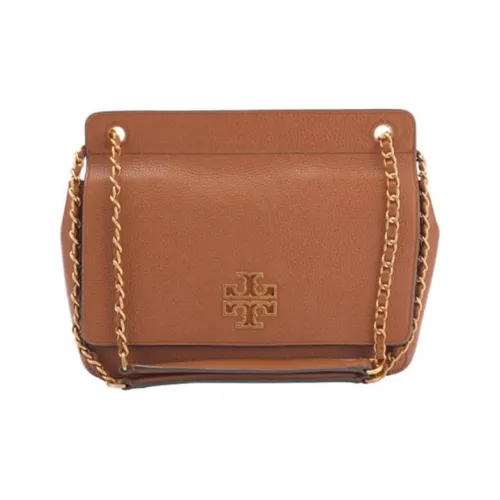 TORY BURCH Britten Коровья кожа Сумка через плечо Сумка на плечо Женская Коричневая