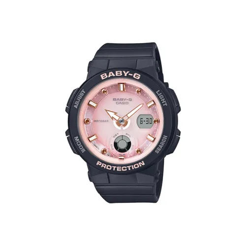 CASIO Малыш г Electronic Механизм Смола Резиновый Ремень Часы Женские часы Черный циферблат