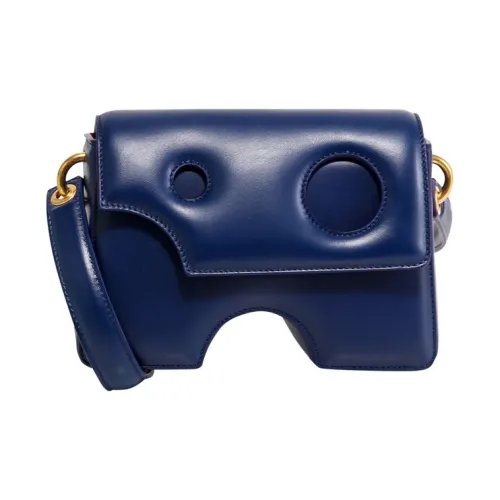 OFF Белый Кожа Сумка через плечо Унисекс Синий