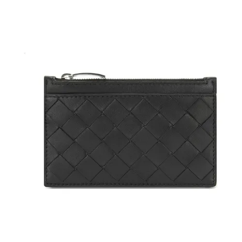 Bottega Veneta Sheepskin Coin Pouch Key Pouch Wallet Women's Black