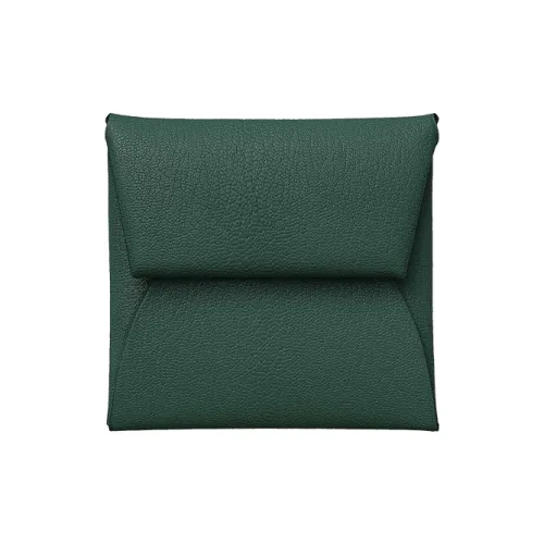 HERMES Bastia Sheepskin Wallet Women's Cypress Green HERMES Bastia Овчина Кошелек Женские Кипарисовый Зеленый