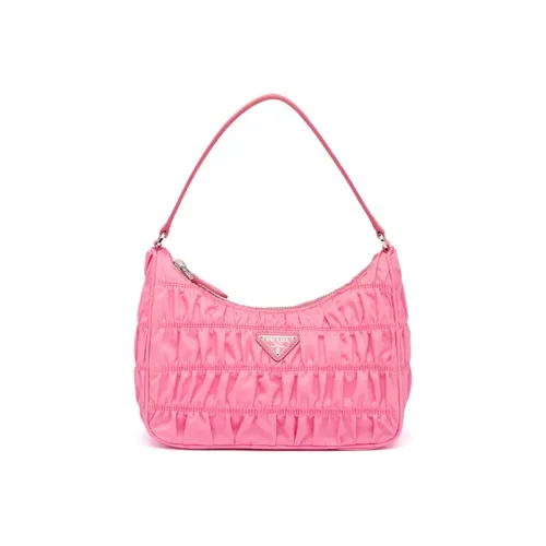 PRADA Saffiano Кожа Одно Плечо Сумка Мини Женская Розовая