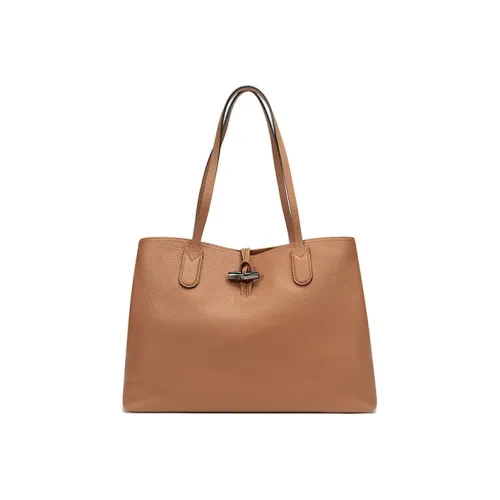LONGCHAMP Roseau Коровья кожа Тоут Сумка Сумка для покупок Сумка Сумка через плечо Женская Естественная