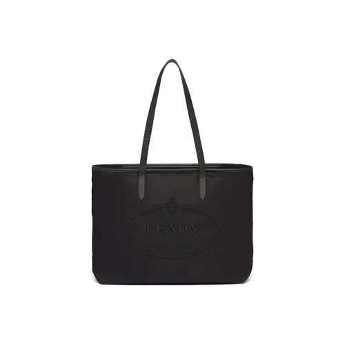 PRADA Нейлоновая сумка-тоут сумка для покупок сумка через плечо женская черная