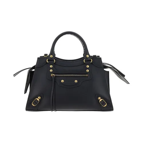 Balenciaga Neo Classic Коровья кожа Байкер Сумка Сумка Маленькая Женская Черная