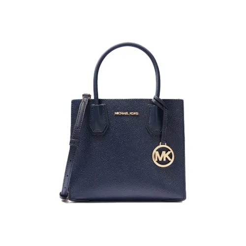 MICHAEL KORS Mercer Коровья кожа Аккордеонная сумка Ручная сумка Сумка через плечо Сумка на плечо Средний Женская Темно-синий