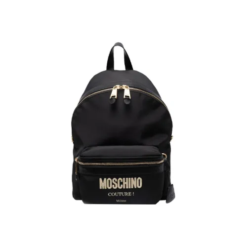 MOSCHINO Кожа Текстиль Рюкзак Унисекс Черный