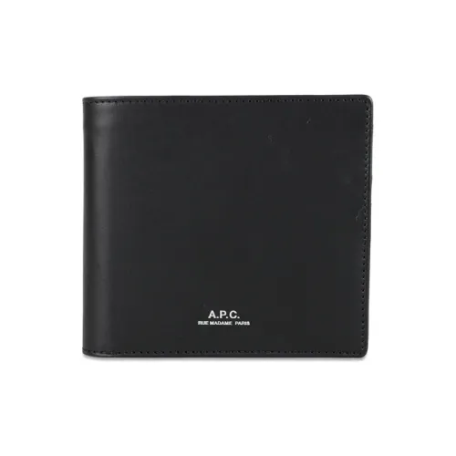 A.P.C. Joint Paragraph Кошелек из коровьей кожи Унисекс Черный
