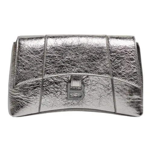 Balenciaga Downtown Овчина Сумка через плечо Сумка на плечо Мини Женская Серебряный