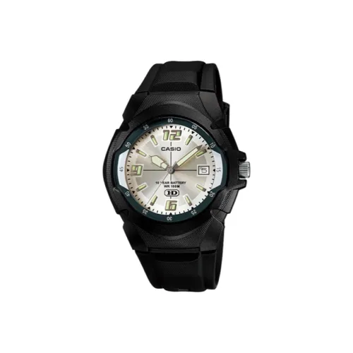 CASIO YOUTH Collection Volkswagen Pointer Series Кварцевый механизм Смола Ремень Часы Мужские Циферблат Серебристый MW 600F 7A