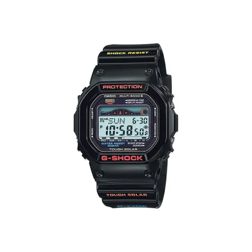 CASIO Солнечный Кварцевый Механизм Мужские Цифровые Коллекция Блок Часы 48,9мм*42,8мм Черный