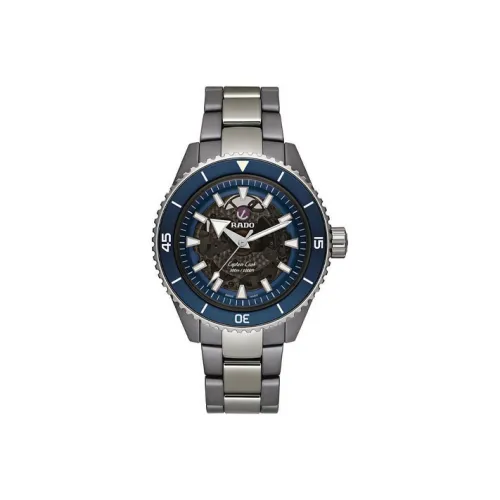 RADO Автоматический Механический Механизм Мужские Часы Captain Cook Collection 43 мм Синий