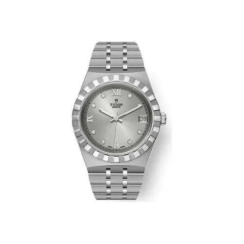 TUDOR Автоматический Механический Movement Женские Royal Collection Часы 34 мм Серебряные