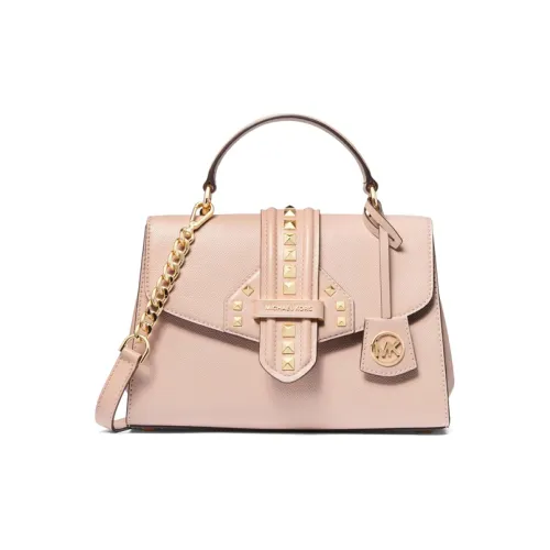 MICHAEL KORS MK Bleecker Коровья кожа Сумка через плечо Маленькая Женская Нежно-розовая