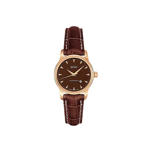MIDO Baroncelli Collection Автоматический Механический Механизм Женские Часы 29 мм Кофейный Циферблат Часов