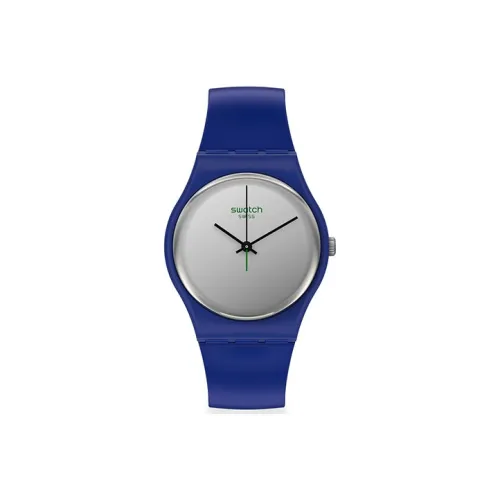 Swatch Quartz Механизм Унисекс Часы 34*39,2мм Синий Циферблат
