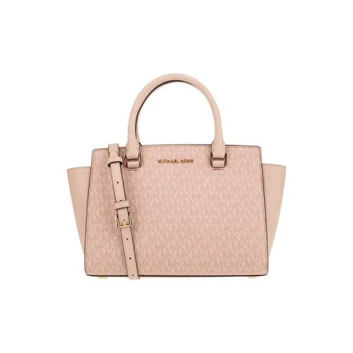 MICHAEL KORS Selma PVC с кожей через плечо сумка женская розовая