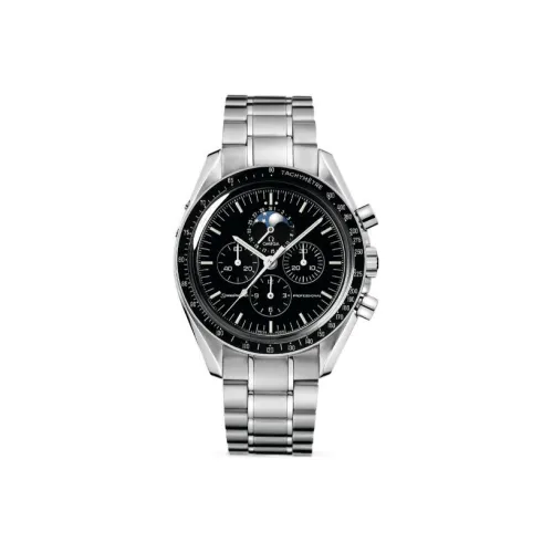 OMEGA Автоматический Механический Часы Мужские Super Tyrant Series Professional Moon Watch 42 мм Черные