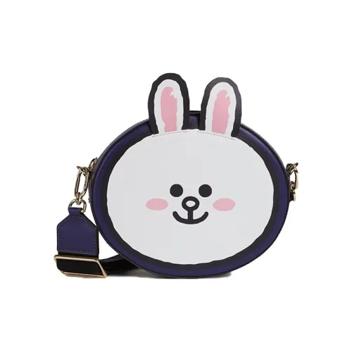 Furla LINE FRIENDS Co Branded Metropolis Collection Кожа Сумка через плечо Мини Женская Синяя Многоцветная