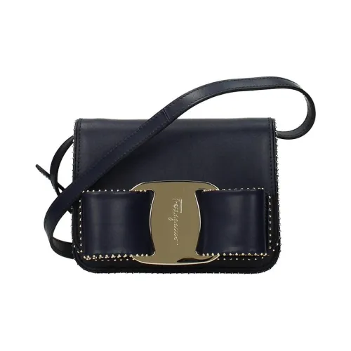 FERRAGAMO Кожа Сумка через плечо Сумка на плечо Женская Синяя