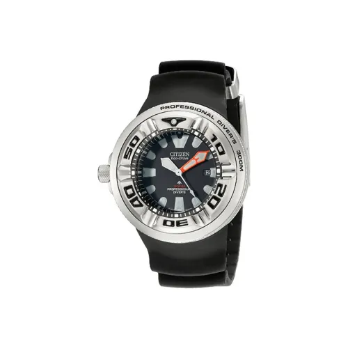 CITIZEN Ecology Drive Collection Кварцевый механизм Нержавеющая сталь Ремешок Часы 48 мм Мужские часы Черный циферблат BJ8050 08E