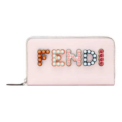 FENDI Кожа Кошелек Клатч Стандартный Женский Розовый Конфетный