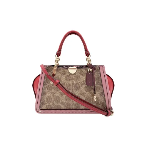 COACH DREAMER Кожа Сумка Сумка через плечо Сумка через плечо Маленькая Женская Хаки и Фуксия