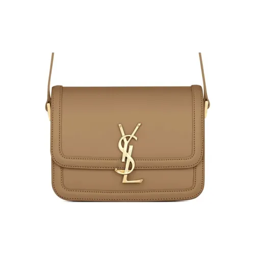 SAINT LAURENT Solferino Кожа Tofu Сумка через плечо Сумка на плечо Сумка через плечо Женская Естественный Коричневый