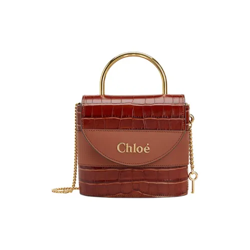 Chloe Chloé сумки Коровья кожа Сумка через плечо Сумка Маленькая Женская Красно-коричневая