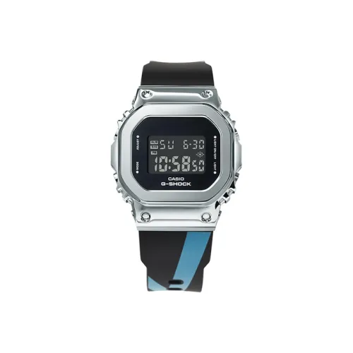 CASIO Full Metal Коллекция Квадратный циферблат Кварцевый механизм Часы Мужские Черный циферблат GM S5600 1PRYX