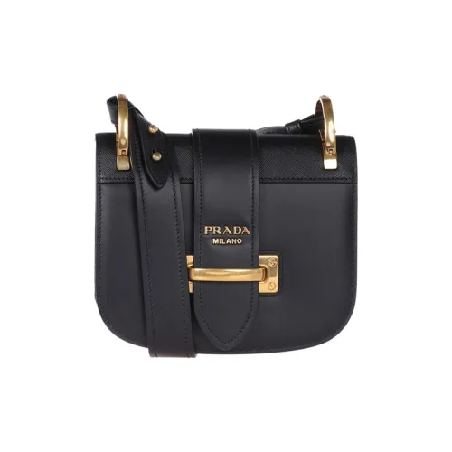PRADA Сумки через плечо из коровьей кожи женские черные