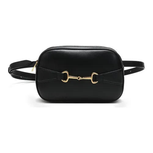 CELINE Sheepskin Wallet Women's Black CELINE Овчина Бананка Женская Черная