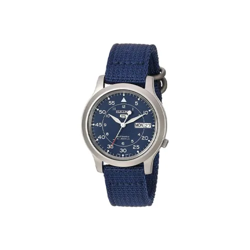 SEIKO SEIKO5 Collection Автоматический Механический Механизм Нержавеющая Сталь Ремешок Часы Мужские Синий Циферблат