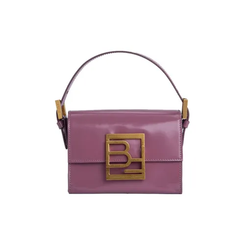 By Far Fran Коровья кожа Маленькая квадратная сумка Сумка Сумка через плечо Сумка через плечо Маленькая Женская Фиолетовая