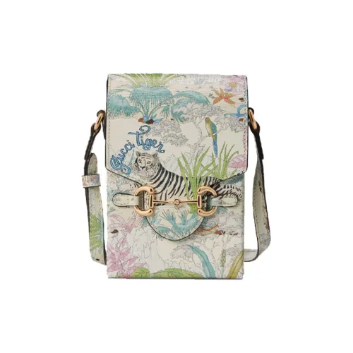 GUCCI Horsebit 1955 Кожа Чехол для телефона Cigarette Case Сумка Сумка через плечо Мини Унисекс