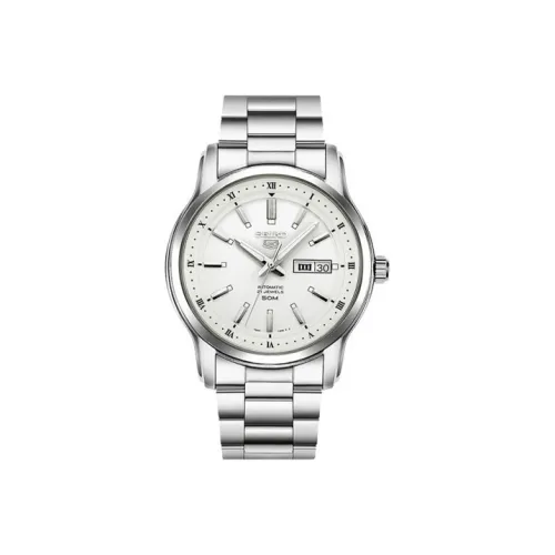 SEIKO Автоматический Механический Механизм Мужские Классические Кофейные Коробки Часы 40,2мм*11,32мм Белый