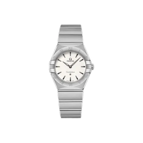 OMEGA Constellation Series Constellation Watch Кварцевый механизм Женские часы 28 мм Белый циферблат