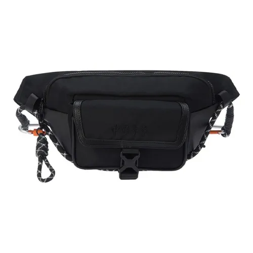 LINING Полиэстер Слинг-Сумка Сумка на пояс Стандартная Унисекс Черная